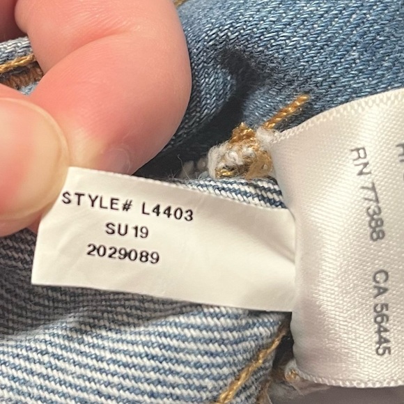 Madewell The Perfect Jean Short Denim Blue Women's Size 33 - Picture 6 of 6